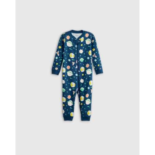 100% Organic Cotton One Piece Pajama - Baby in Planets