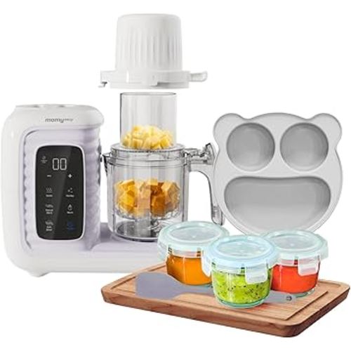 Baby Food Maker, Multifunction Baby Food Processor Chopper Grinder, Baby Food Steamer and Puree Blender in-One, with Bottle Warmer, Auto Cooking & Grinding with Touch Control Panel&Self Cleans