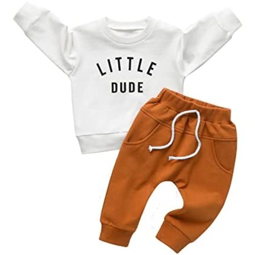 Toddler Baby Boy Clothes Infant Long Sleeve Bear Print Tops + Pants Sweatsuit Outfits