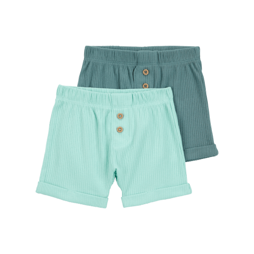 Baby 2-Pack Pull-On Shorts - Blue - Carter's | Carter's