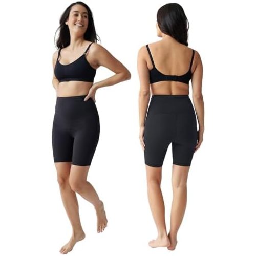 Ingrid & Isabel Basics Postpartum Bike Shorts - Tummy Control Shorts for Women