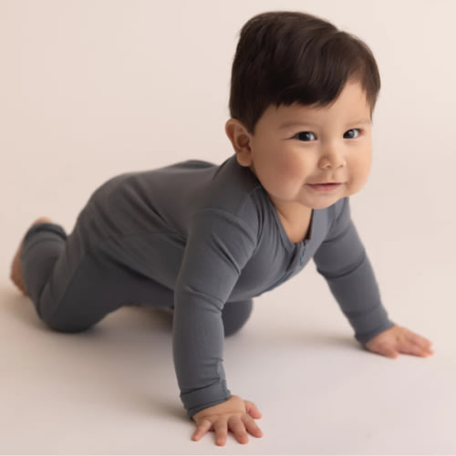 Baby Bamboo Onesie - Stone Blue