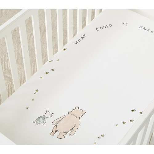 Disney's Winnie the Pooh Picture Perfect Organic Crib Fitted Sheet | Pottery Barn Kids
