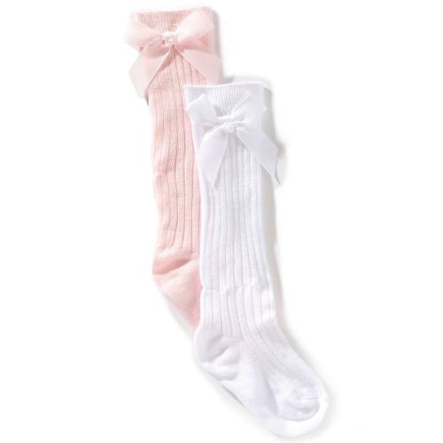 Edgehill Collection Baby Girls Bow Knee High Socks