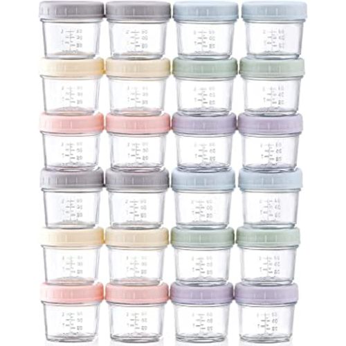 WeeSprout Baby Food Containers - Small 4 oz Containers with Lids, Leakproof  & Airtight, Freezer Safe, Dishwasher Safe, Thick Food Grade Plastic, Set of  12 Baby Food Storage Containers + Color Options 