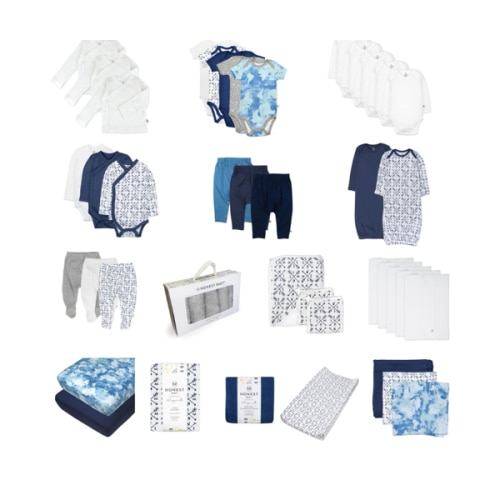 50-Piece OH BABY! Organic Cotton Essentials Gift Set | Honest Baby Clothing