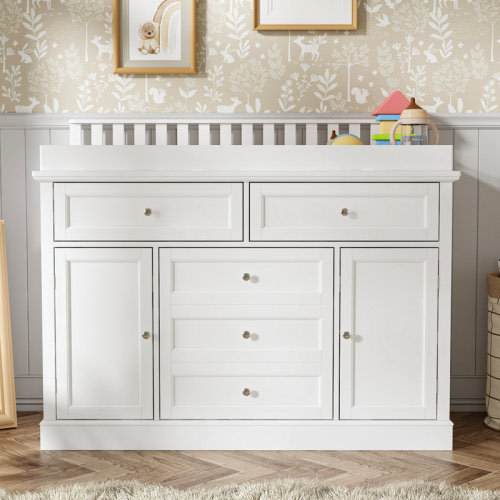 Latitude Run® Modern Changing Table Dresser With Strong Storage & Reviews | Wayfair