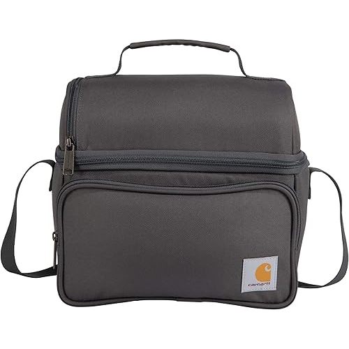 Carhartt Camping Cooler, Worksite Lunchbox, Soft Shell Lunch Bag for Construction Sites, Work and Everyday Use, Gray