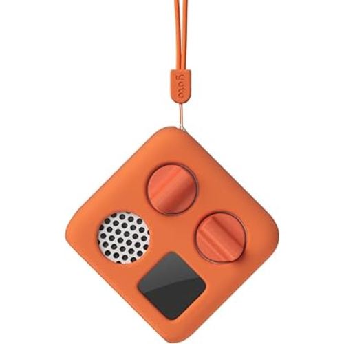 Yoto Mini Adventure Jacket in Fruit Punch (Orange) with Matching Wrist Lanyard – Accessory for Kids Yoto Mini Audio Player, Anti-Slip Silicone Skin Cover, Fitted Protective Sleeve Case