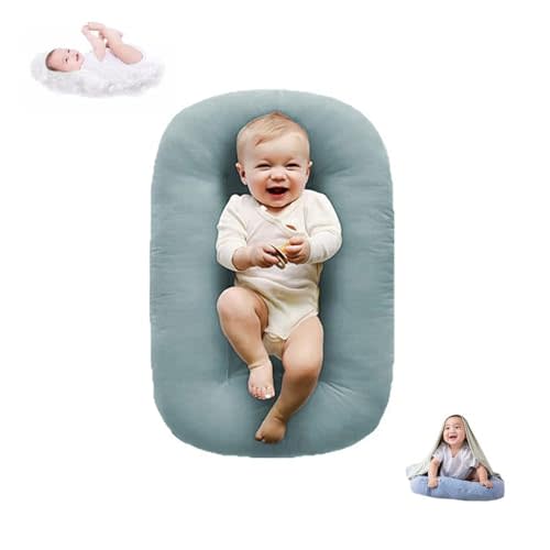 Baby Lounger for Infants 0-12 Months, Bionic Design Baby Nest Sleeper Baby Lounger Soft Organic Cotton Breathable Lounger