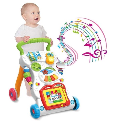 funsmile store Baby Push Walker Sit to Stand Toddler Learning Walking Toys for 6 12 Months
