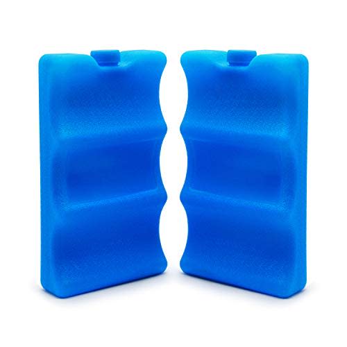 JMEXSUSS Reusable Ice Packs Long Lasting Bottle Ice Packs for Cans,Contoured Ice Packs for Breastmilk Storage,Cooler Bag, Breakfast, Lunch, Baby Bottles,Soda(2 Pack)