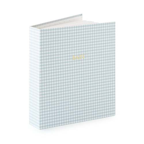 Blue Gingham Sugar Paper x Maisonette Baby Book
