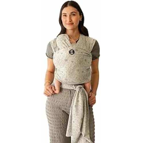 Moby Wrap Baby Carrier by Petunia Pickle Bottom | Classic | Baby Wrap Carrier for Newborns & Infants | #1 Baby Wrap | Keeps Baby Safe & Secure | Adjustable for All Body Types | Seaside Poppies
