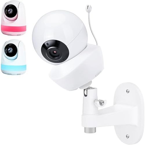 Baby Monitor Wall Mount Compatible with Babysense V43/HDS2/V24R/VBM55TX/Max View Baby Monitor, Adjustable Baby Monitor Holder, Perfect View Angle and Easy Installation Without Drilling