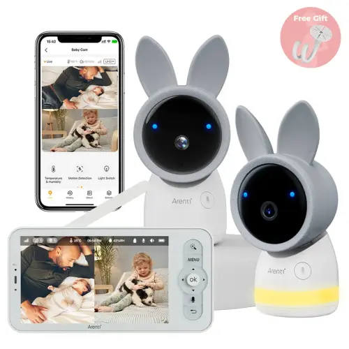 Arenti AInanny 2K UHD Video Baby Monitor with 5 Inch LCD Screen