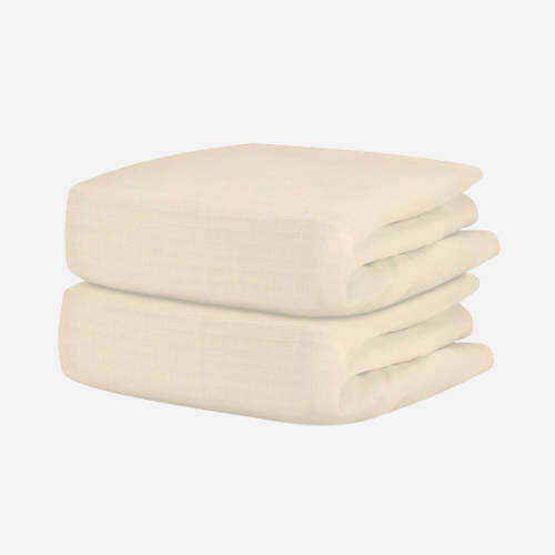 Breathable, Organic Cotton Sheets (2-pack) - Standard / Oatmeal Solid