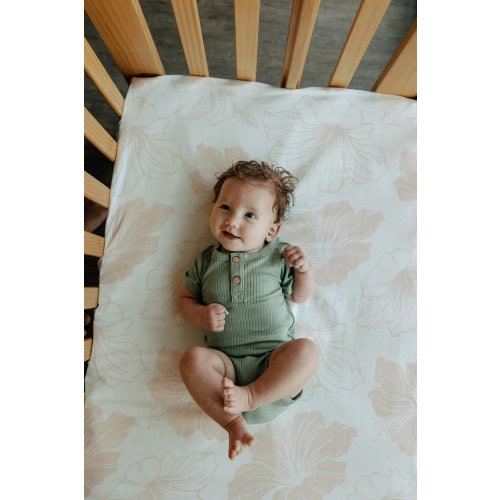 Hibiscus Crib Sheet — Keiki Cloud