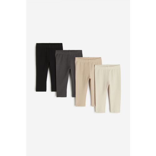 4-pack Cotton Jersey Leggings 6M