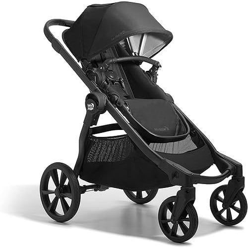 Baby Jogger City Select 2 Single-to-Double Modular Stroller, Eco Collection, Lunar Black