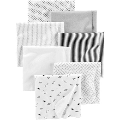 Simple Joys by Carter's Unisex Babies' Flannel Receiving Blankets, Pack of 7