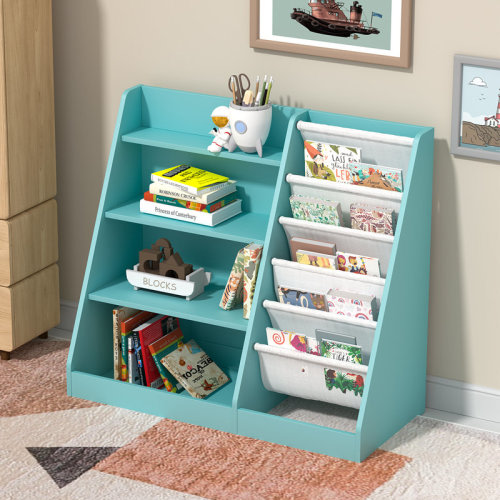 Latitude Run® Maggiorina Kids Standard Bookcase, Storage Book Rack, Organizer Cabinet, Book Display & Reviews | Wayfair