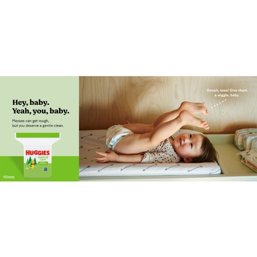 Huggies Natural Care Sensitive Baby Wipes, Unscented, Hypoallergenic, 99% Purified Water, 3 Refill Packs (528 Wipes Total) - 176 Count (Pack of 3)