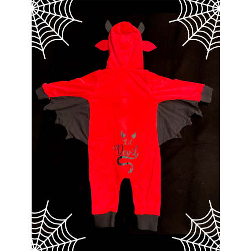 Mummy's Lil Devil Zip Up Bodysuit | Mummy's Little Monster Shop