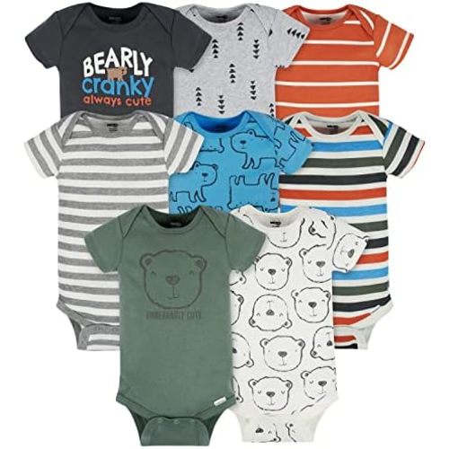 Onesies Brand baby-boys 8-pack Short Sleeve Mix & Match Bodysuits