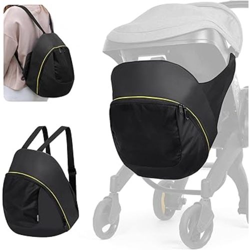 Storage Bag for Doona Infant Car Seat Stroller, Large Capacity Diaper Bag, Wearable Backpack, Stroller Organizer, Easy Access Zipper, Water-Repellent Lightweight Baby Travel Essentials Organizer