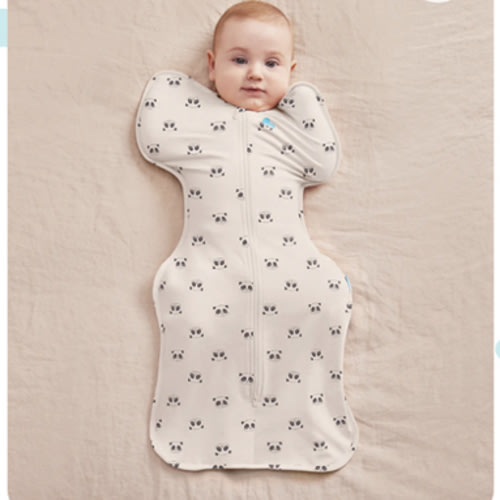 Swaddle Up™ 1.0 TOG Cotton Cream Sleepy Pandas