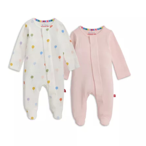 Unisex Cotton Footie Two-Pack Bundle - 0-3M