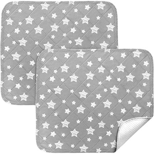 Waterproof Bed Pads Washable, Absorbent Chuck Pads Non Slip for Incontinence, Washable Pee Pads for Dogs, Waterproof Mattress Protector for Seniors, Bedwetting Kids, Hospitals, Pets, 18"x16" 2 Pack
