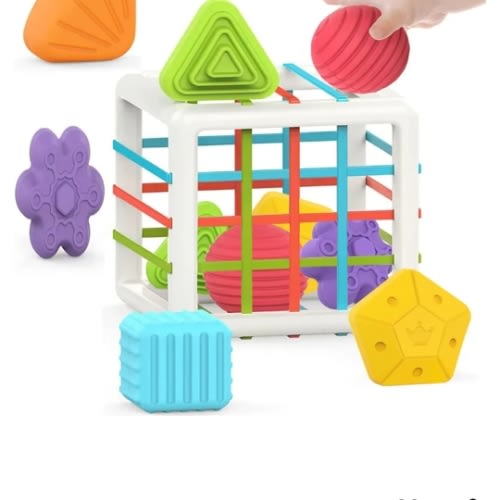 Amazon.com: MINGKIDS Montessori Toys for 1 Year Old, Toy 6 Pc Multi Sensory Shape, Toddler Developmental Learning Toys Birthday Gifts, Baby Toys 12 Month : Toys & Games
