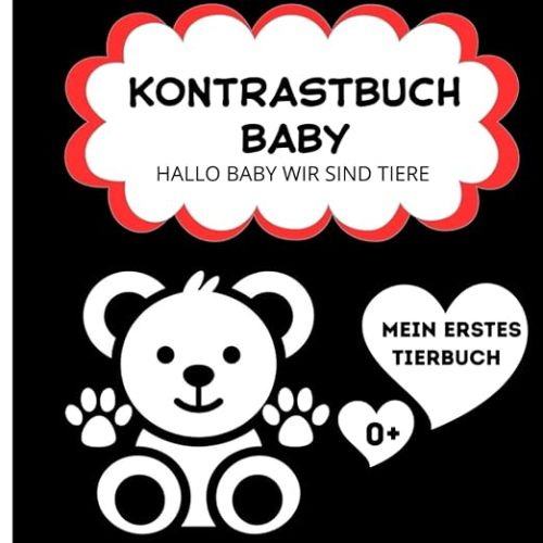 HALLO BABY Wir sind Tiere. Mein erstes Tierbuch.: Kontrastbuch Baby | ab 0 Monate | visuellen Stimulation für Neugeborene : Semkowicz, Marcin: Amazon.de: Books