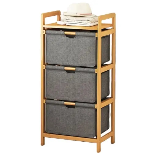 Latitude 3-Drawer Bamboo Shelf