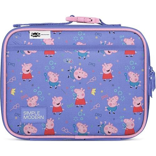 Simple Modern Peppa Pig Kids Lunch Box & Insulated Lunch Bag for School