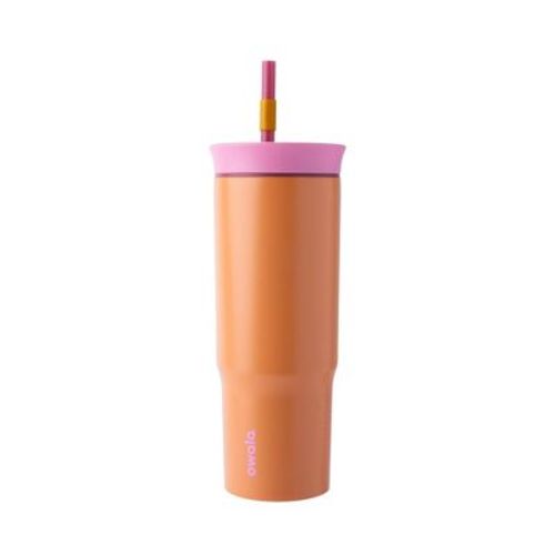 Owala 24oz Stainless Steel Straw Tumbler - Sleek: Insulated, Leakproof, BPA-Free