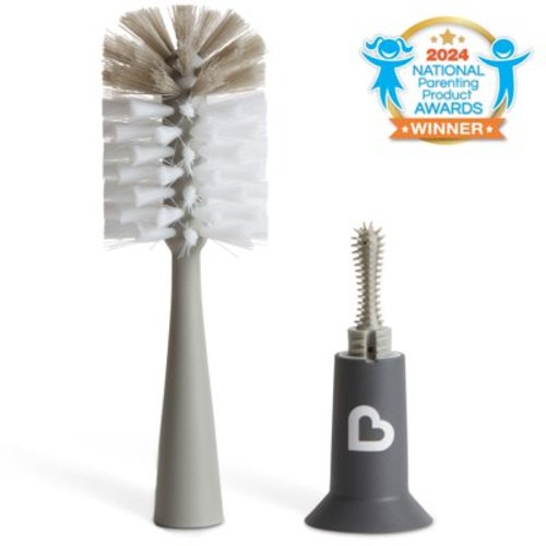 Munchkin® Bristle™ Baby Bottle Brush, Gray, Unisex