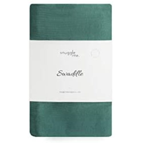 Snuggle Me Swaddle | Organic Cotton Swaddle Blanket, Soft Stretch, 47 x 47 inches (Moss)