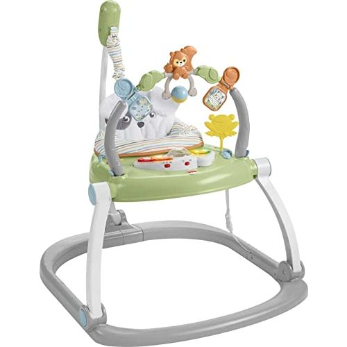 Fisher-Price Jumperoo Baby Bouncer and Activity Center with Lights and Sounds, Sweet Snugapuppy SpaceSaver