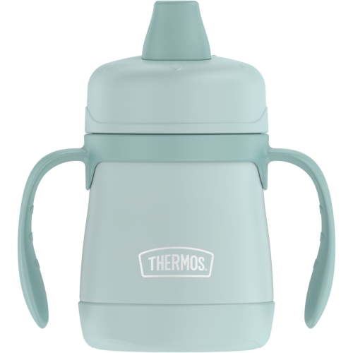 Thermos Baby Vacuum Insulated Stainless Steel Sippy Cup w/ Handles, 7oz, Mint