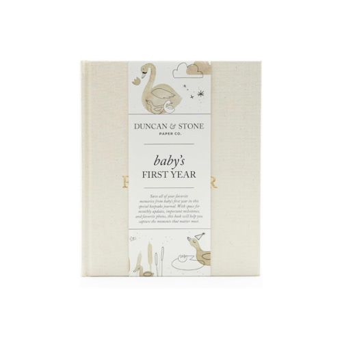 Baby First Year Book - Heirloom Keepsake Baby Memory Book to Record Important Milestones, Favorite Photos & More - Pregnancy Books (Cream,112 Pages)