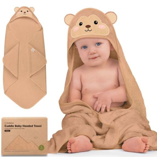 KeaBabies Cuddle Baby Hooded Towel, Organic Baby Bath Towel, Hooded Baby Towels, Baby Beach Towel for Newborn, Kids