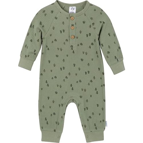 Gerber baby-boys Baby Boys' Henley Romper