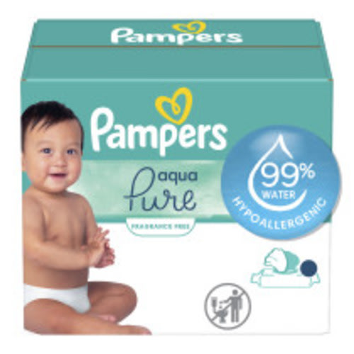 Pampers Aqua Pure Natural Sensitive Baby Wipes