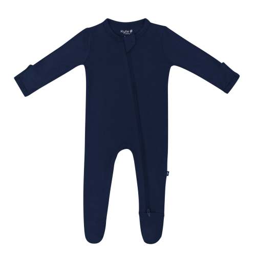 Zippered Footie in Navy | Baby Footie Pajamas | Kyte Baby