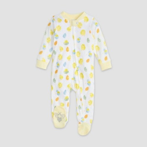 Burt's Bees Baby® Easter Organic Cotton Sleep 'N Play Footed Pajama - Yellow, Size: Newborn