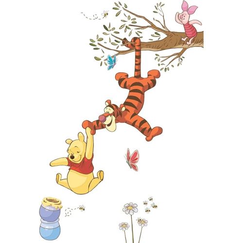 RoomMates RMK2463GM Swinging for Honey Wall Decal, Multicolor