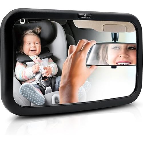 2-Way Eye Contact Baby Car Mirror, The Baby Essentials for Car Seat Mirror for Baby Rear Facing, Baby Mirror For Car, Baby Stuff for Newborn in Baby Travel Gear and Baby Car Mirror Rear Facing